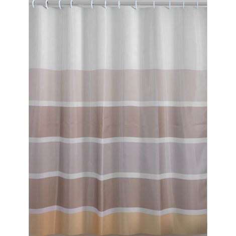 Tenda doccia bagno in poliestere spiaggia beige/marrone - 180x200 cm (1/2)