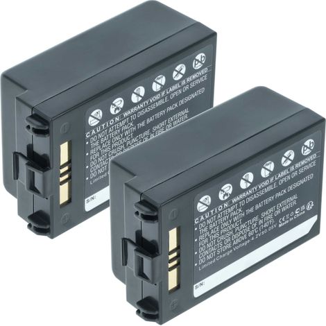 vhbw 2x Batterie remplacement pour Symbol HMC70Li33, SY70L1-J, HMC70-Li44 pour scanner de code-barre POS (3800mAh, 3,7V, Li-ion)