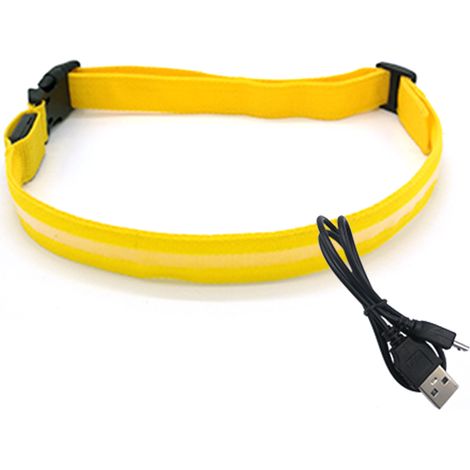 Ceinture Led Rechargeable Usb - Haute Visibilité 360 Degrés - Pour Vélo Et Randonnée - Lot De 1 (1/5)