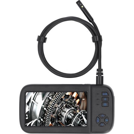 Camescope d'inspection 8mm avec écran 4,5 pouces, caméra 2MP, endoscope 1080p, 6 LED intégrées pour diagnostic technique. (1/5)