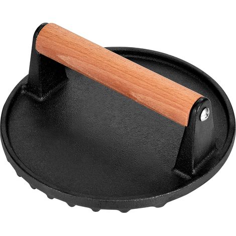 Presse à viande robuste et légère - plateau de pressage compact pour barbecue et cuisine en plein air - ustensile de cuisine durable (1/5)