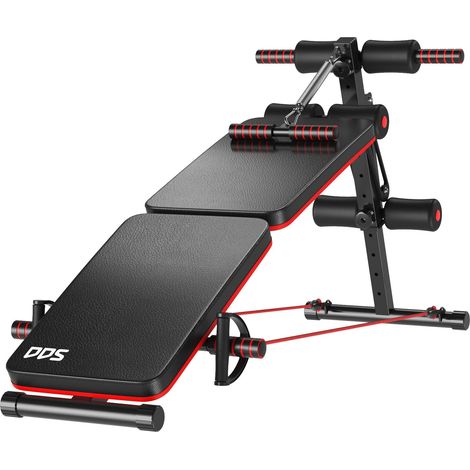Panca Fitness per Addominali Inclinata Multifunzione Regolabile (1/5)