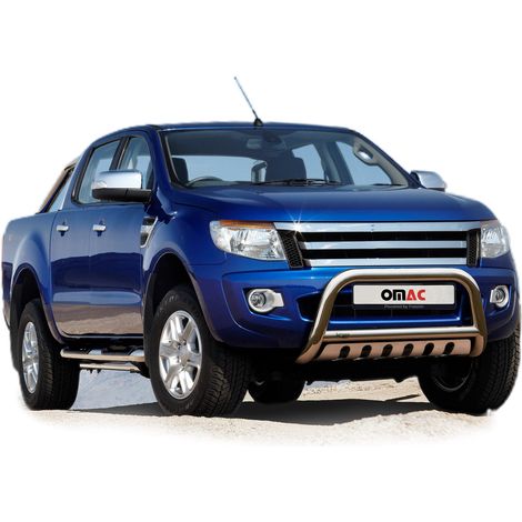 Pare-Buffle Avant Pour Ford Ranger 2011-2015 Argent