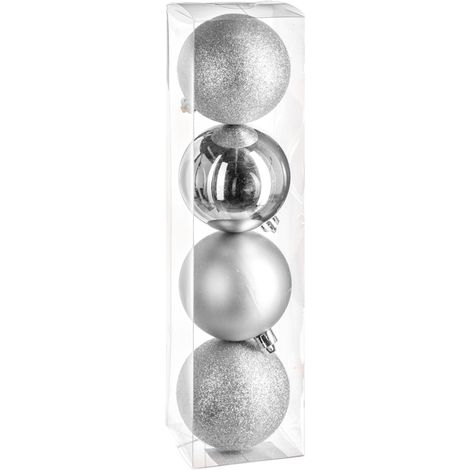 Weihnachtskugeln, Ø 8 cm, 4er-Set (1/4)