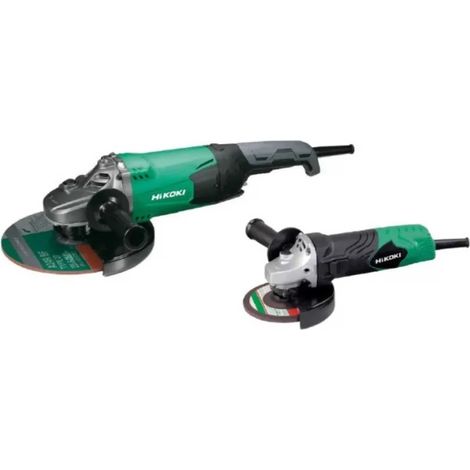 [NEUWERTIG] Kombiset Winkelschleifer HIKOKI 840W + 2200W Ø125mm und Ø230mm KG23SBYBZ