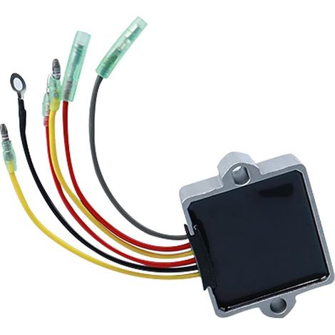Régulateur de tension redressé Mercury à 6 fils pour le remplacement du moteur hors-bord - convient aux modèles 815279, 883072T et 830179.