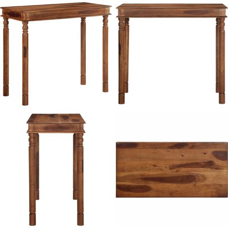 vidaXL Table de bar 120x60x107 cm bois massif d'acacia (1/5)