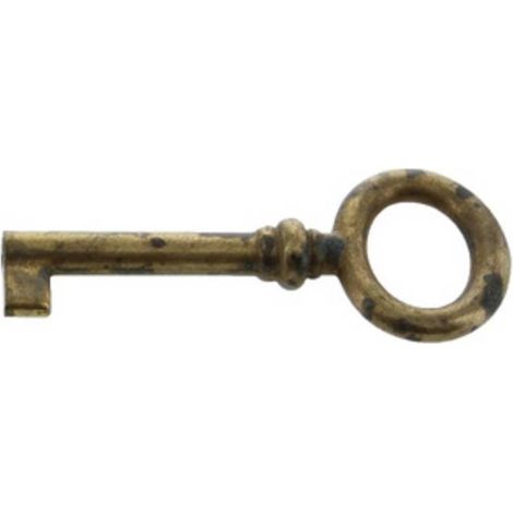 25 x CHIAVE P/MOBILI 33728 29X69 MM OTTONE ANTICATO