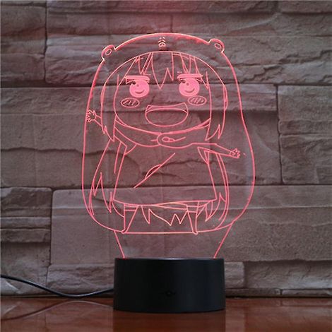 Lampe de table LED 3D Himouto Umaru-chan pour chambre d'enfant