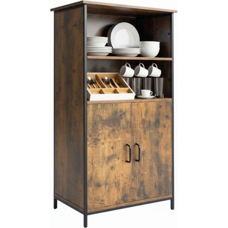 Gabinete de cocina industrial, estantes ajustables