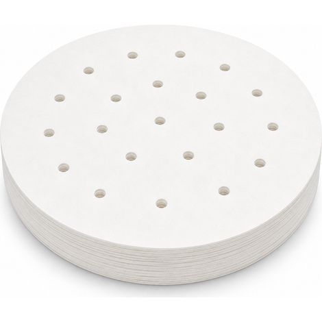Papier Cuisson 100 Feuilles Perforé pour Cuiseur Vapeur 11 cm (1/5)