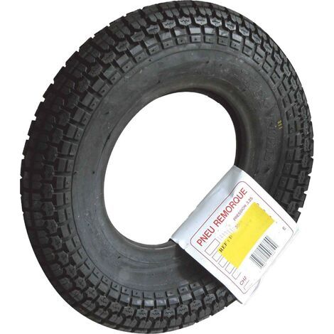 Pneu remorque 350x8 – Charge maximale 300kg – Résistance à l'usure – Pour remorques légères et transport d'équipements (1/2)