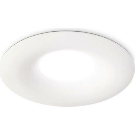 GFA170- FARETTO DA INCASSO TONDO D.9,8CM 1 LUCE ATTACCO GU10 BIANCO ALLUMINIO (1/2)