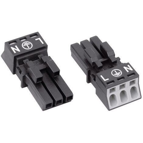 WAGO 890-203 connecteur électrique noir 3 pôles robuste (1/5)