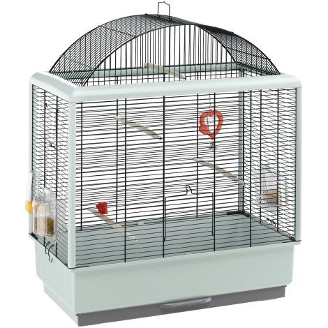 Ferplast Gabbia per Canarini Gabbia per Uccelli PALLADIO 4, Tetto Panoramico, Completa di Accessori, 59 x 33 x h 69 cm. (1/3)