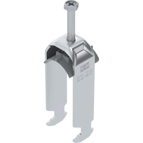 OBO Bettermann Bügelschelle 2056 2-fach 22-28mm Aluminium, 1186423