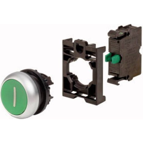 Eaton 110937 M22-D-G-X1-K10-BVP Pulsante Anello frontale in plastica 1 pz. (1/3)