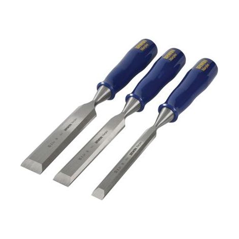 M444 Blue Chip Bevel Edge Chisel - Set of 3