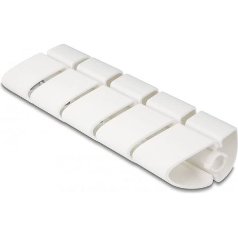 DELOCK LOT DE 5 FIXATIONS POUR CANAL DE CÂBLE BLANC 75 X 45 MM 20803