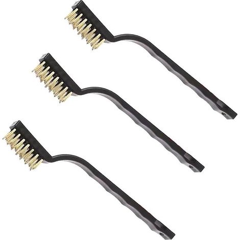 mini Brosse Mtallique, 3 Pcs Brosses Mtalliques, Brosse Acier Inoxydable, Brosse De Nettoyage De Fil Pour Vier, Soudure, Nettoyer Four, Rouille (1/5)