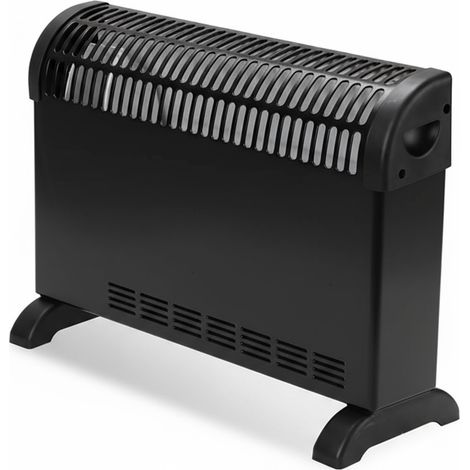 Termoconvettore Elettrico Da Pavimento 2000w 51 X 10,5 X 38,5 Cm Nero (1/5)