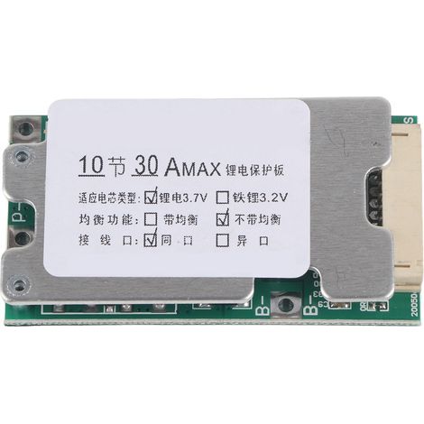 Carte de Protection BMS 36V 30A pour Batterie Lithium 10S, PCB pour Piles Li-ion 3.7V (1/5)
