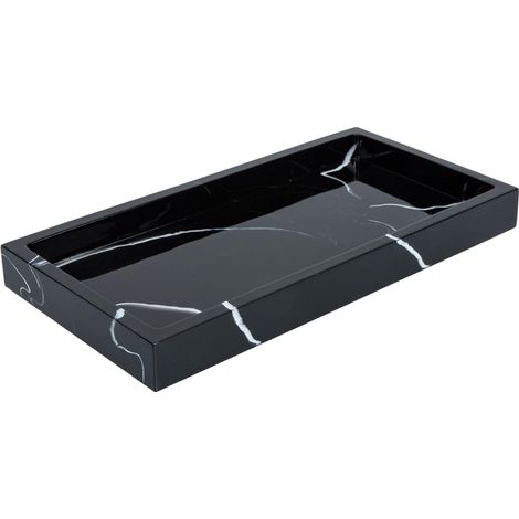 de toilette design marbre noir surface lisse et