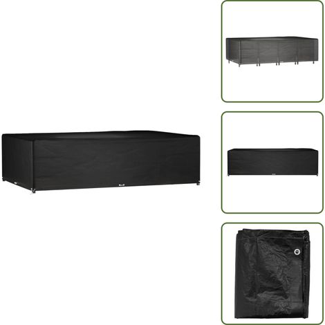Protección para muebles - vidaXL Funda para muebles jardín 16 ojales rectangular 325x205x90 cm - Funda de polietileno