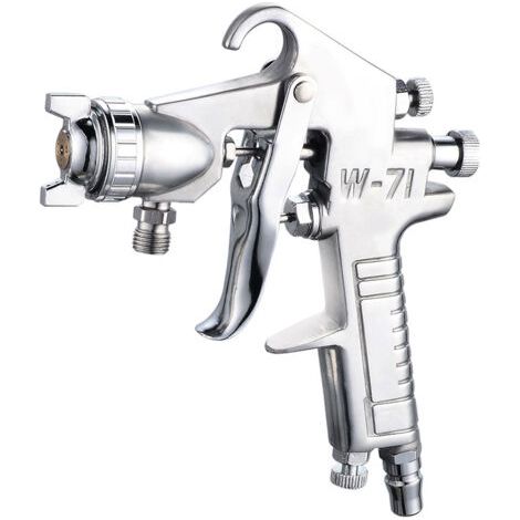 Pulvérisateur de peinture à atomisation élevée de pistolet à pulvérisation d'air Siphon, tasse 650cc de pointe de 1,5 mm, adapté aux revêtements à base d'eau, diverses peintures à haute viscosité et r (1/5)