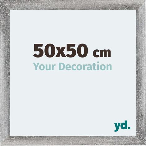 Cadre Puzzle 50x50 cm - cm - Gris Patiné - MDF - Mura. (1/5)