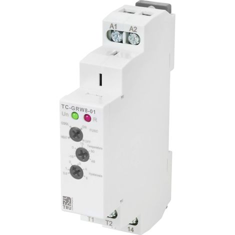 TRU COMPONENTS TC-GRW8-01 Régulateur de température NTC -15 à 45 °C Relais 16 A (L x l x H) 90 x 18 x 64 mm (1/5)