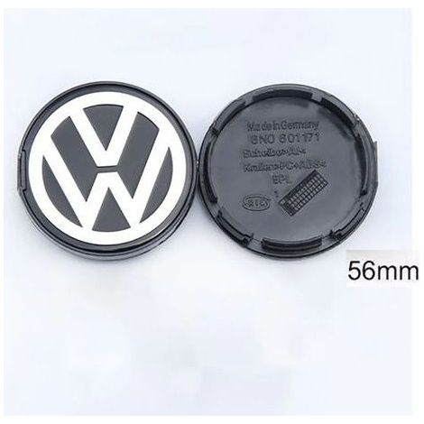 4 Stück 56-mm-Radkappen für Volkswagen, Felgenkappen mit Logo, Tuning-Zubehör für Autoräder. (1/4)