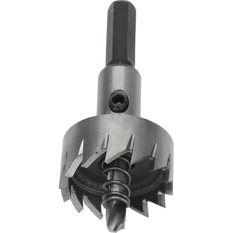 Scie cloche acier rapide trou large béton pierre carrelage céramique 28.5mm avec clé hex 1pc (1/5)