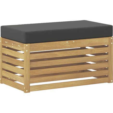 Maison Exclusive - Panca da esterno con cuscino Bianco 80 x 43 x 45 cm