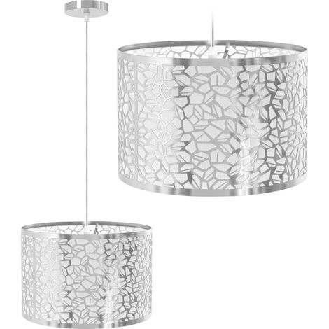 Pendant Lamp TOOLIGHT APP1015-1CP Chrome Round 1-light point E27 30x30x20-110cm