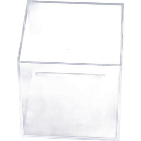 cubique transparente en acrylique de 12 cm anti poussière (1/5)