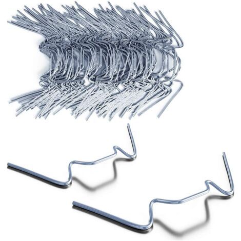 PA 50x Glasklammern für Gewächshaus aus rostfreiem Metall 1,2 mm dick Typ W (1/5)