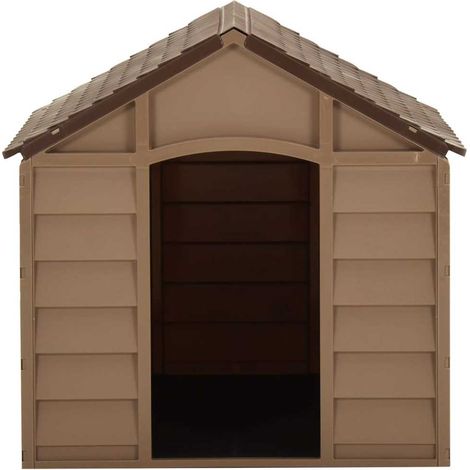 Maison Exclusive - Hundehütte Braun 71x71,5x68 cm PP (1/5)