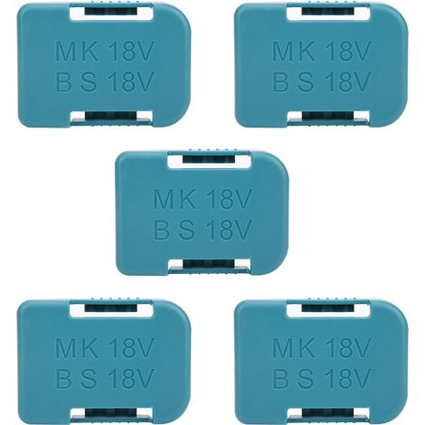 Eosnow 5-teiliges Lithium-Batterie-Lagerregal, Regalhalterung, Gürtelschlitz für Makita 18 V-Befestigungsgeräte