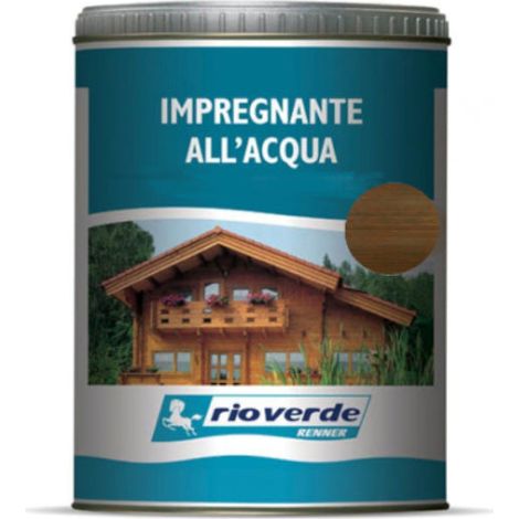 Impregnante all'acqua per legno 750 ml. RM1410 NOCE SCURO RIO VERDE RENNER (1/5)