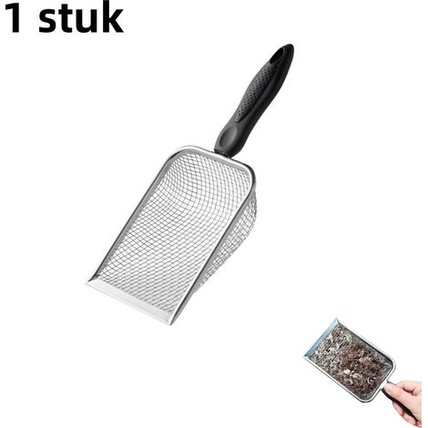 Tamis de jardin avec poignée en plastique noire et trous de 3,8 mm pour terre pierres compost et sable outil de jardinage pour tamiser les sols (1/5)