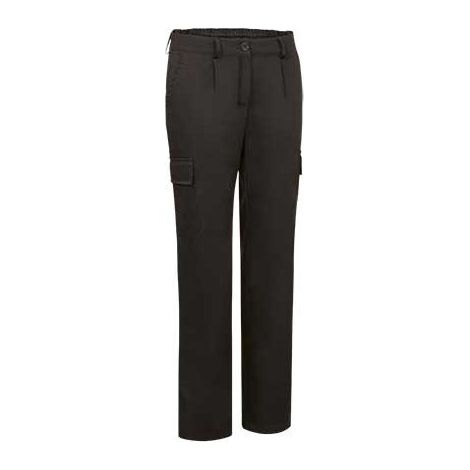 Pantalón mujer largo multibolsillos VALENTO Advance XS Negro
