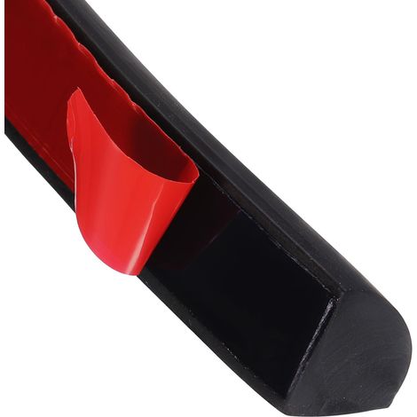 Moulure Murale Souple Quart De Rond 0.7" x 0.86" x 59" Noir  Simple Bande De Moulure En Caoutchouc Flexible Adhésive Pour Coin Plafond Sol Comptoir De Salle De Bain (1/5)