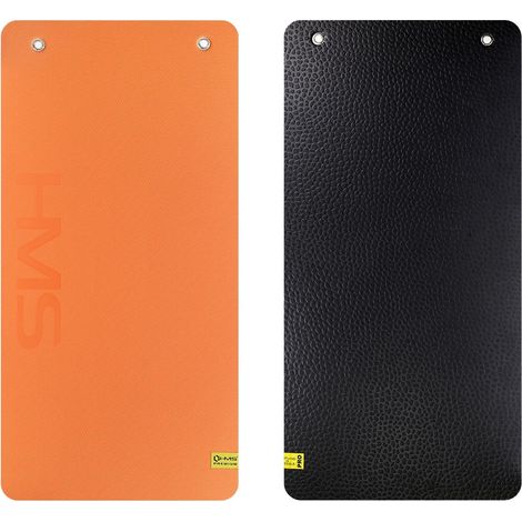 Fitnessmatte, Orange-Schwarz, Rutschfest, 6mm Dick