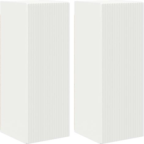 Maison Exclusive - Mobile TV da parete 2 pcs Bianco 30 x 31 x 80 cm