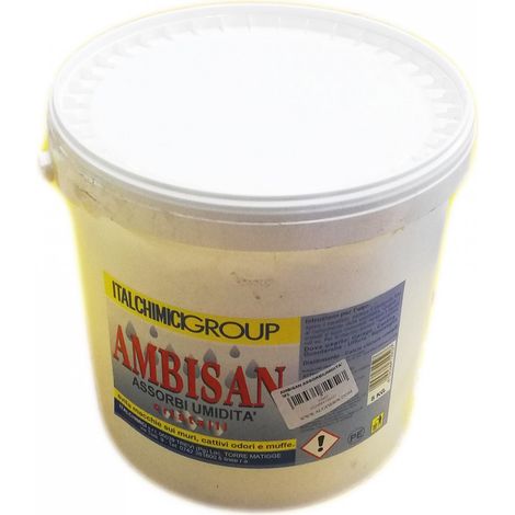 Italchimici ambisan 5kg sale assorbiumido assorbiumidità per cucina cantina bagno