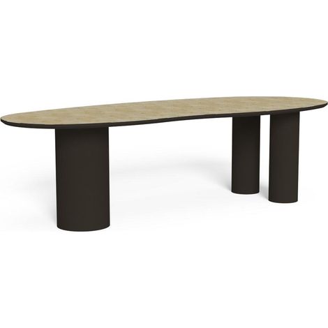 Talenti Tavolo Rettangolare James 260 x 105 Cm Mokka Beige