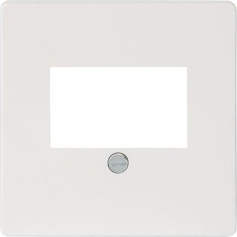 Abdeckplatte f. TAE, Lautsprecher und USB-Anschlussdose titanweiß/ Schutzart IP20 1St.
