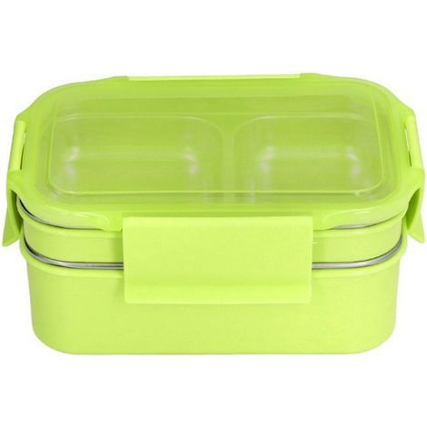 Boîte À Lunch Isotherme - Acier Inoxydable 304 - Double Paroi - Pour Bureau École - 20 X 14 X 9 Cm - 1 Pièce