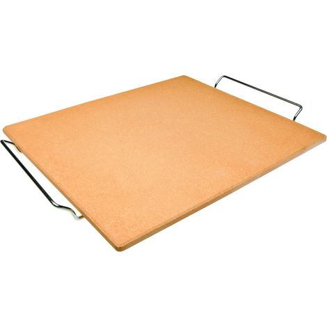 Ibili 784338 - Pietra per pizza, rettangolare,38 cm x 30 cm x 1 cm, colore: arancione